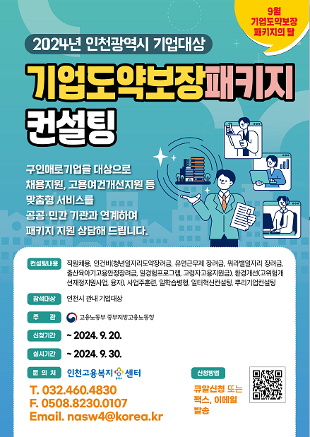 2024년 인천광역시 기업대상 기업도약보장패키지 컨설팅